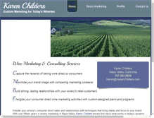 Tablet Screenshot of karenchilders.com